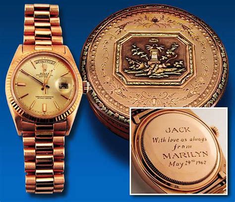 jfk marilyn rolex|marilyn monroe kennedy watch.